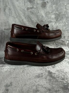GH Bass Henry II Kiltie Loafers Mens 9 M Brown Leather Preppy Classic Moc Toe